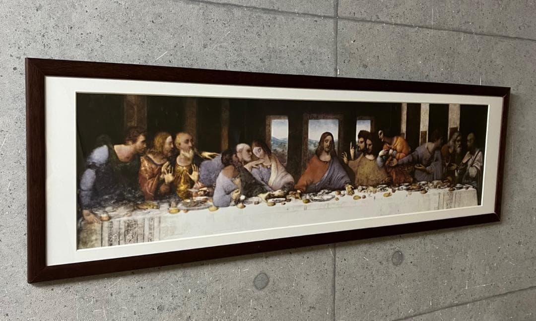 限定マット額装済/レオナルド・ダ・ヴィンチ『最後の晩餐』アートポスター