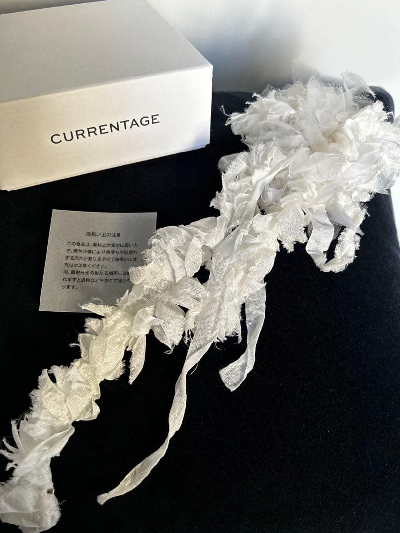 CURRENTAGE/カレンテージ 白コサージュ