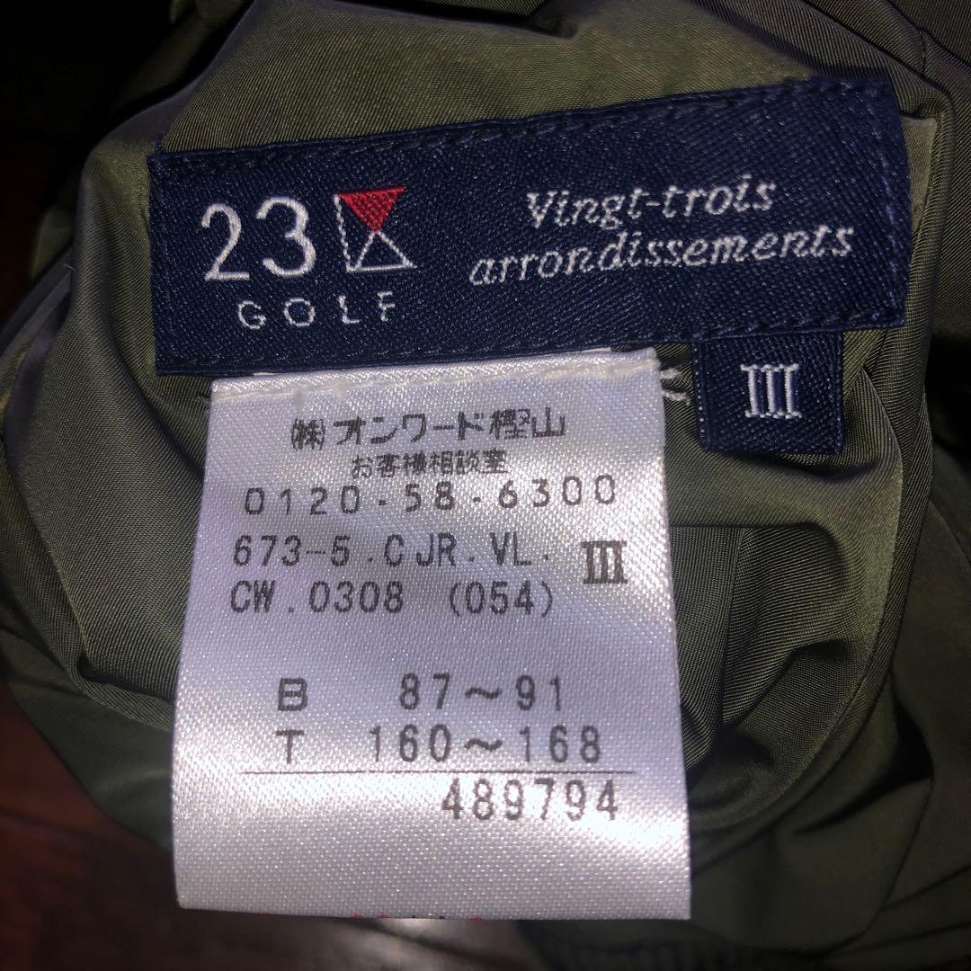 sanasap お洒落 大人気 23区ゴルフ ダウン半袖ブルゾン