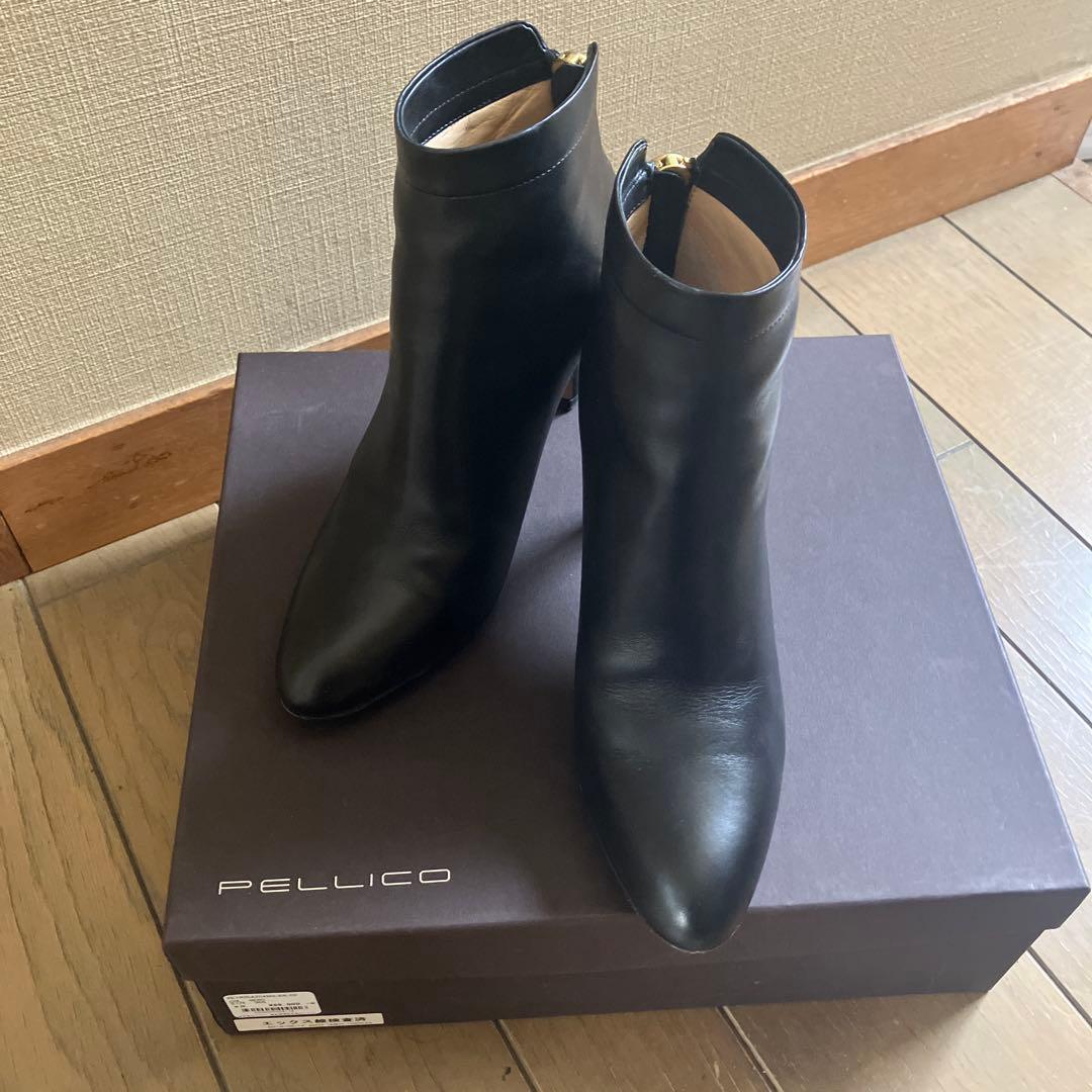 【一度だけ使用】PELLICO ショートブーツ TAXI 80 TR 35.5黒