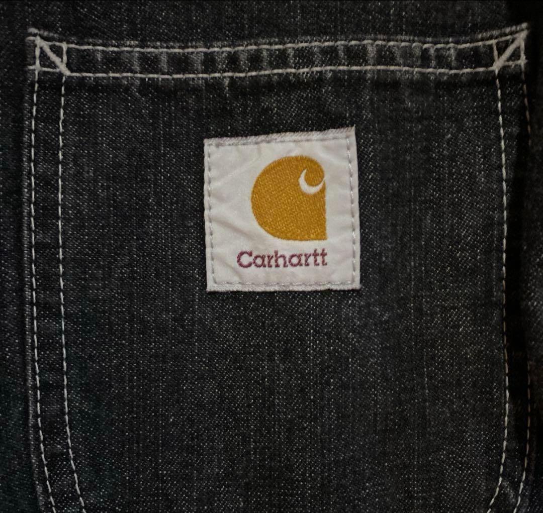 春先特割❗️デニムカバーオール カーハートブラックデニムXL