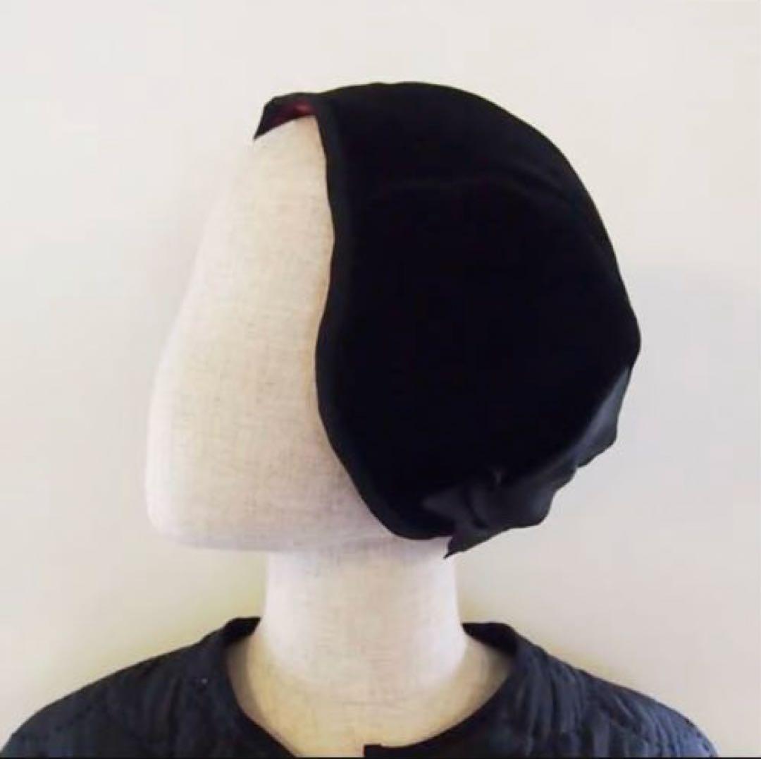 専用あかりちゃん様【美品】Sugri スグリ 別珍フードシルクリボンブラック