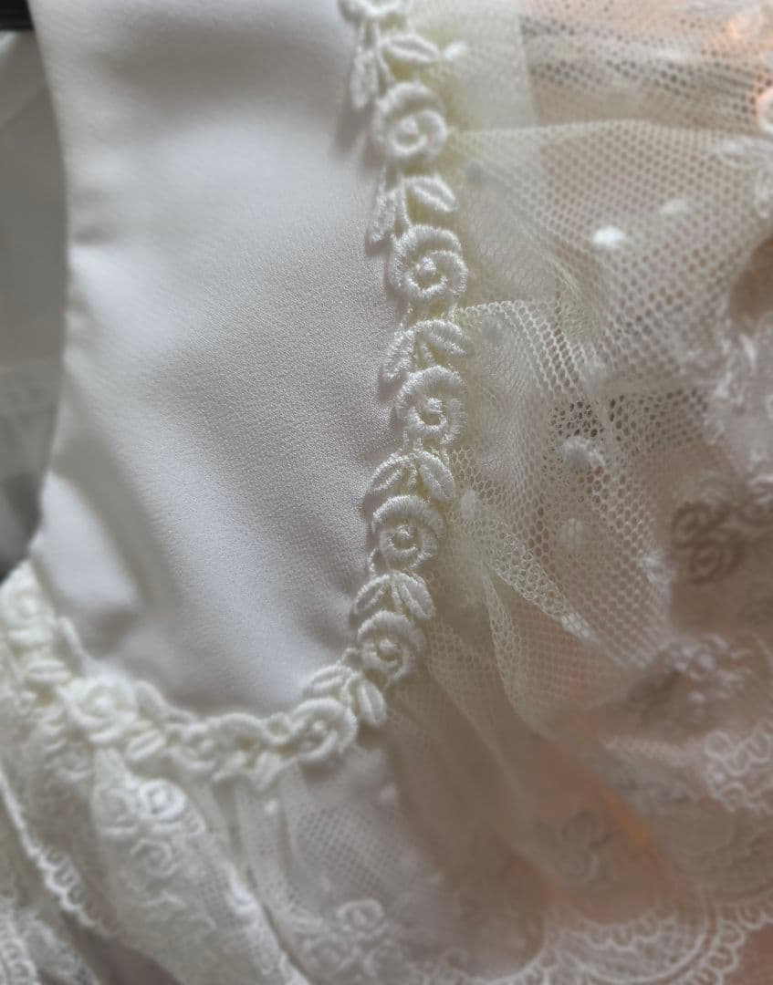 ベイビーザスターズシャインブライト シフォンベビードールブラウス オフ白 難あり