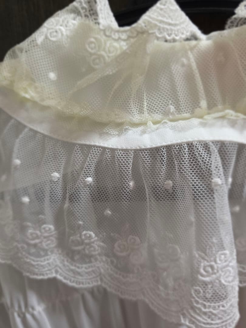 ベイビーザスターズシャインブライト シフォンベビードールブラウス オフ白 難あり