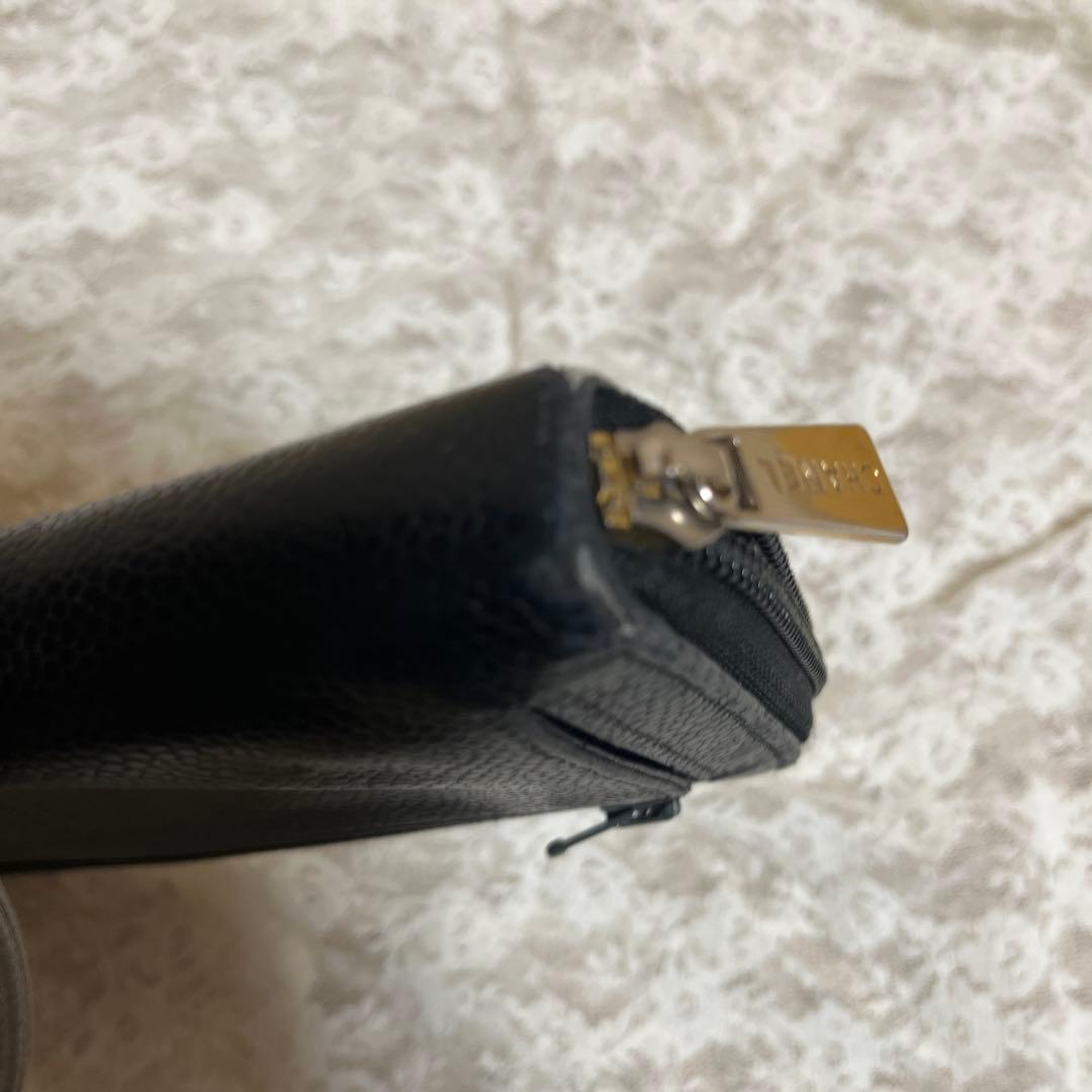 CHANEL キャビアスキン　長財布