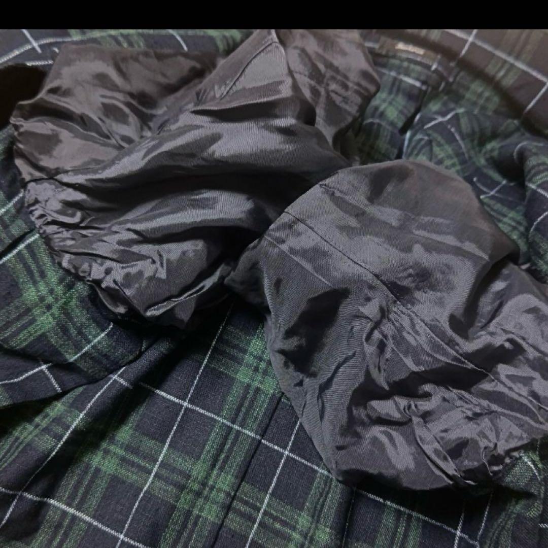 サルトリオSartorioコットンシルクウールチェックテーラードジャケット46紺