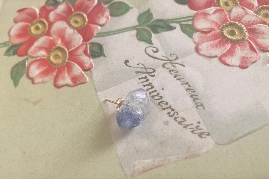 bororo ラフストーン片耳用ピアス