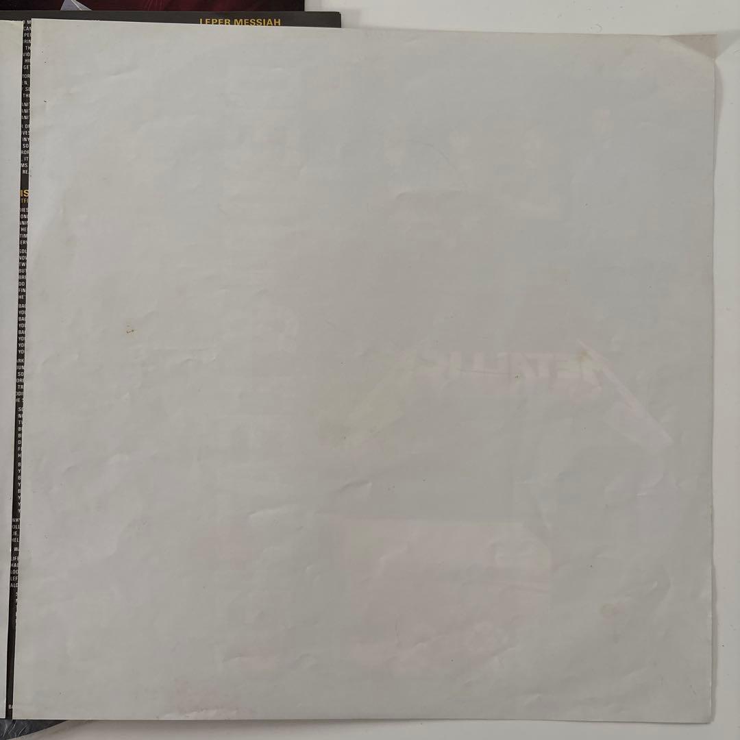 メタリカ　メタルマスター　国内盤レコード　帯付　特典カラー・ピンナップ付