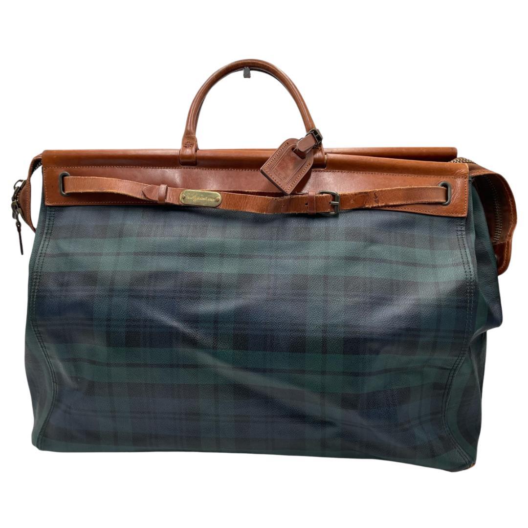 ポロ ラルフローレン ブラックウォッチ ドクターバッグ ボストンバッグ