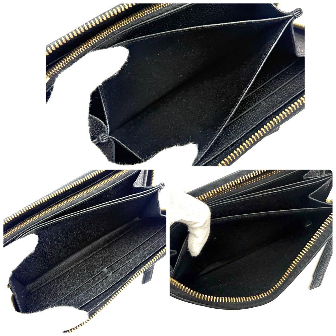 【極上美品】ルイヴィトン モノグラム アンプラント ジッピーウォレット ノワール