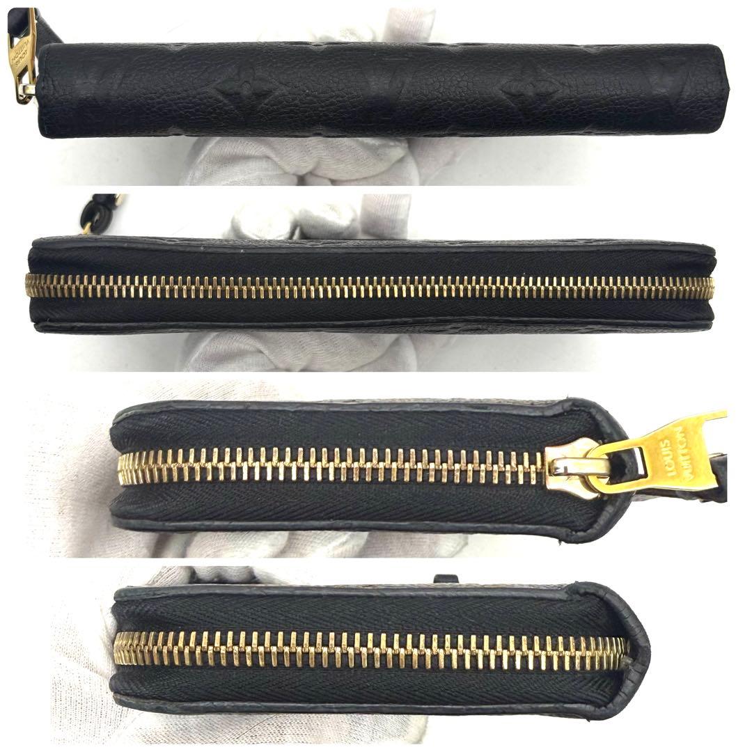 【極上美品】ルイヴィトン モノグラム アンプラント ジッピーウォレット ノワール