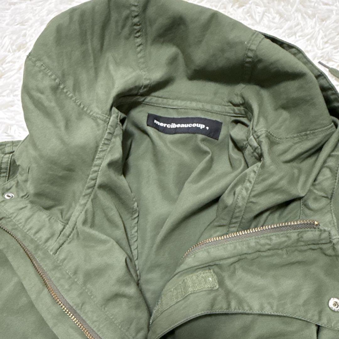 mercibeaucoup, ドルマンスリーブ　アウター　ジャンパー　カーキ