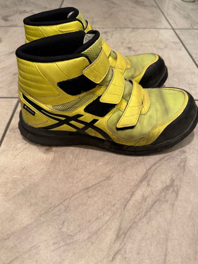 asics ウィンジョブCP601 G-TX 安全靴フラッシュイエロー×ブラック