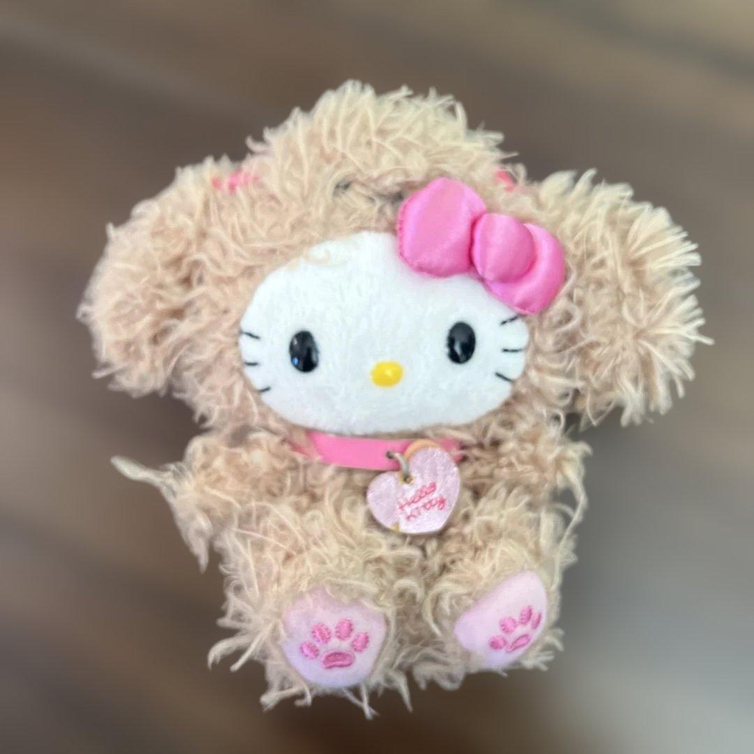 希少品 ハローキティ トイプードルぬいぐるみ マスコット 2013年