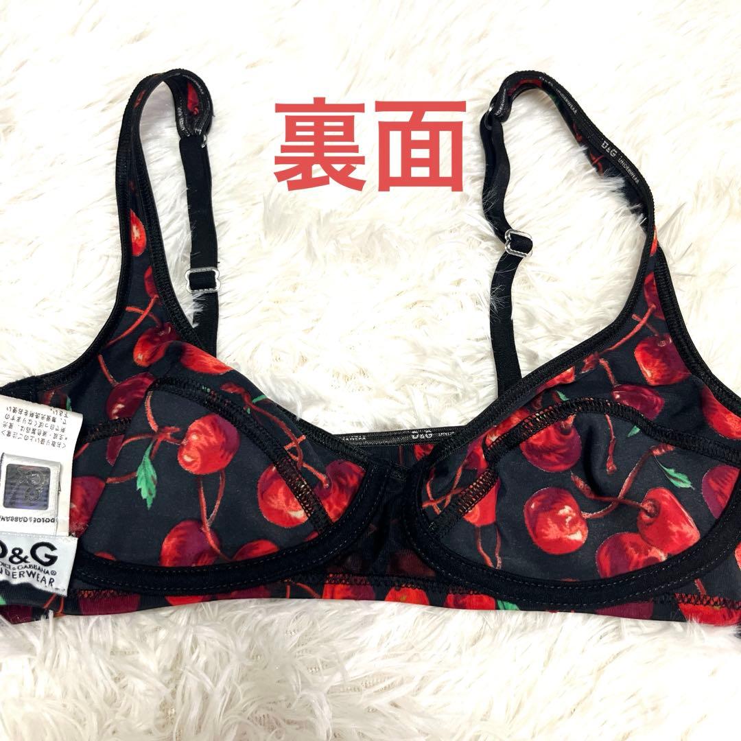 D&G ドルチェ&ガッバーナ　チェリー柄ブラレット　新品未使用　S レア