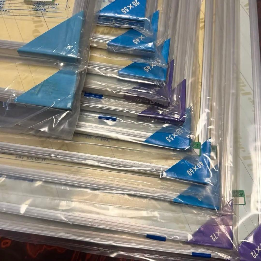 【大容量　新品　まとめ売り】ジグソーパズル　アルミフレーム　パネル12枚セット