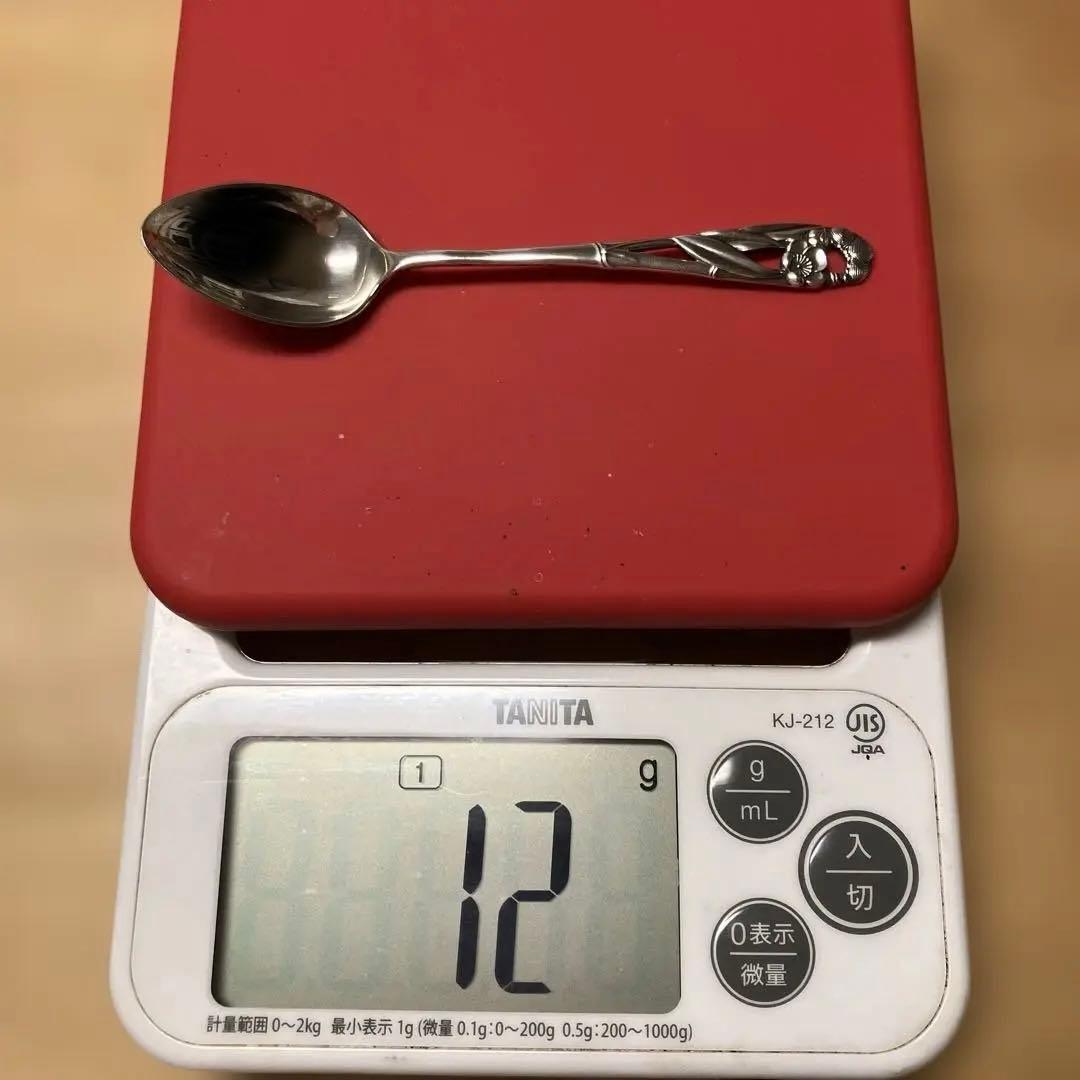 三越　シルバースプーン　銀スプーン　シルバー950 梅　ウメ　マリーゴールド