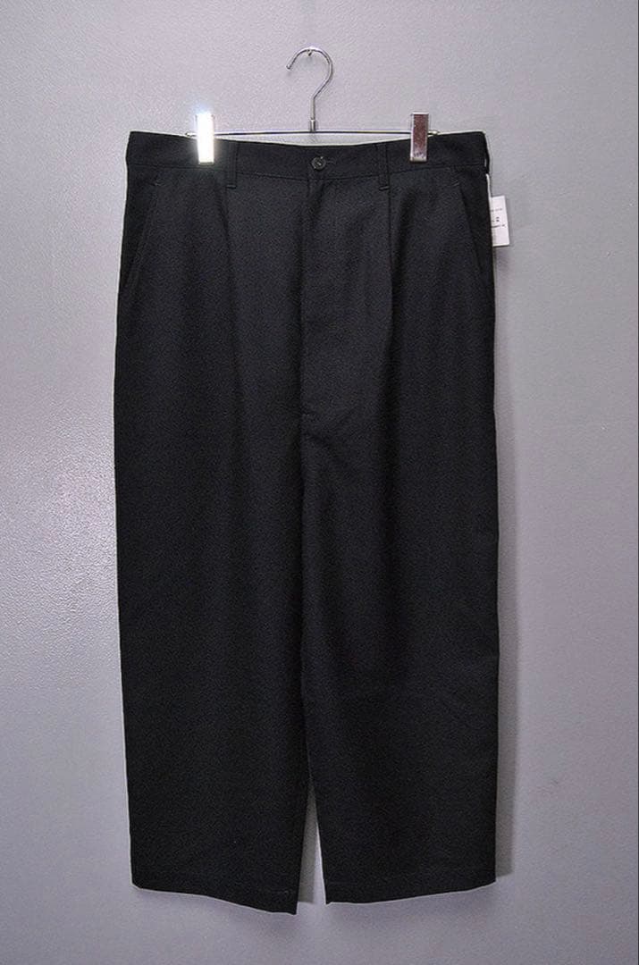 コムデギャルソンオム　ウールギャバパンツ　ダークネイビー