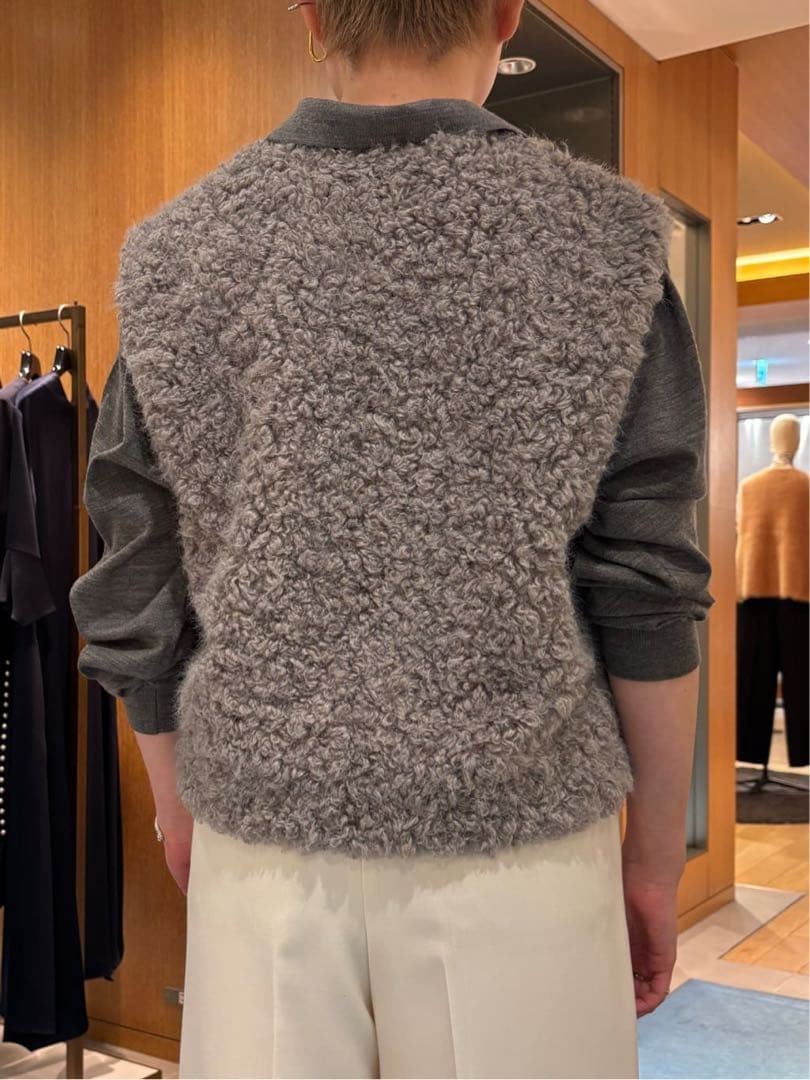 TOMORROWLAND Ballsey ミックスファー Vネックベスト