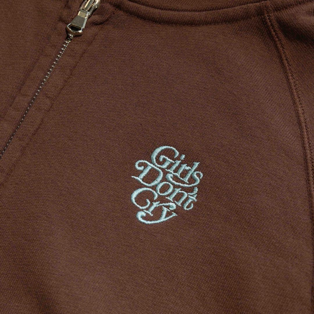 トップス GIRLS DON'T CRY ZIP SWEAT HOODIE Brown S