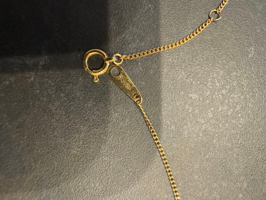 ダイヤモンド　ネックレス　K18 一粒　ゴールド　シンプル