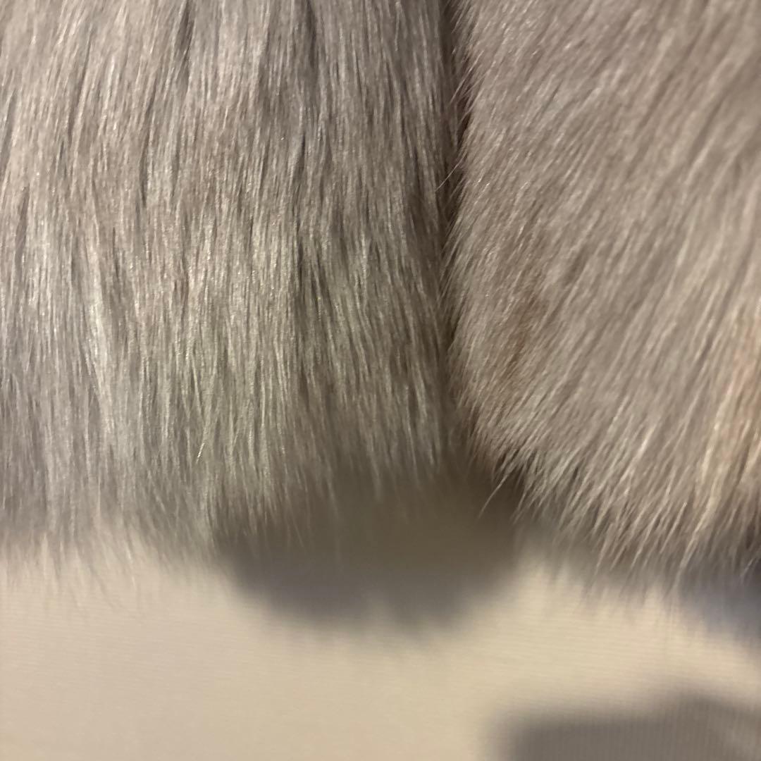 高級リアルファー ジャケット 定価15万円 程グレー系 毛皮 アウター