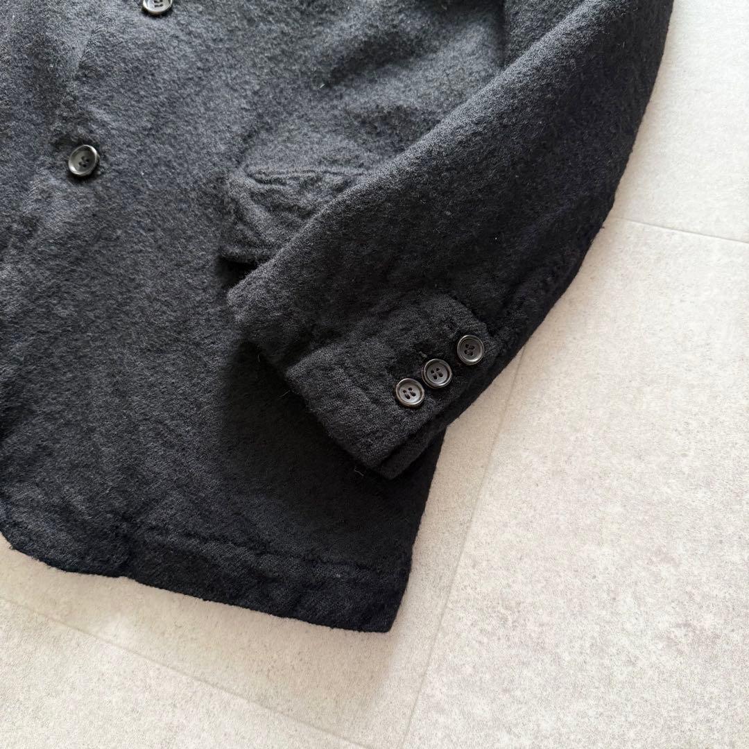 コムデギャルソンオム　田中オム　ウール縮絨　ジャケット　黒　AD2002