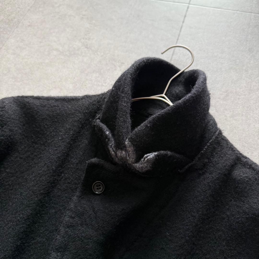 コムデギャルソンオム　田中オム　ウール縮絨　ジャケット　黒　AD2002