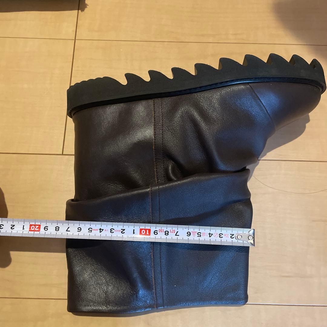 最終値下げ⭐︎zucca ダークブラウン スリーブブーツ　箱付き