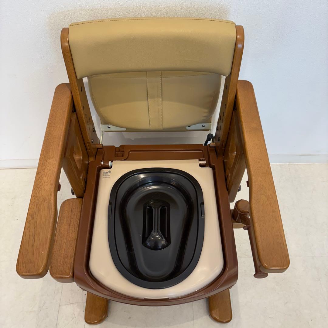 家具調トイレセレクトRはねあげ　ポータブルトイレ　介護トイレ