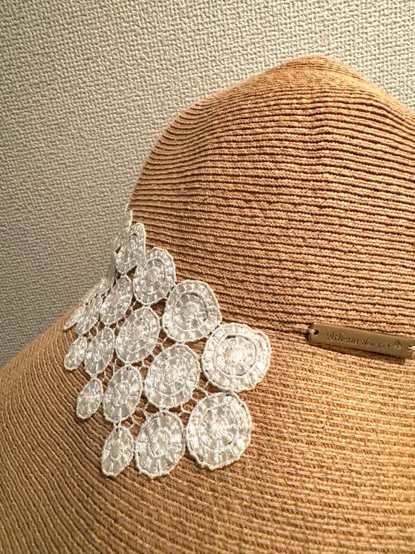 【状態良】麦わら帽子　アシーナニューヨーク　Athena New York