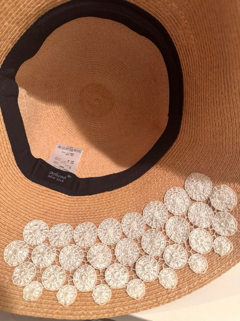 【状態良】麦わら帽子　アシーナニューヨーク　Athena New York