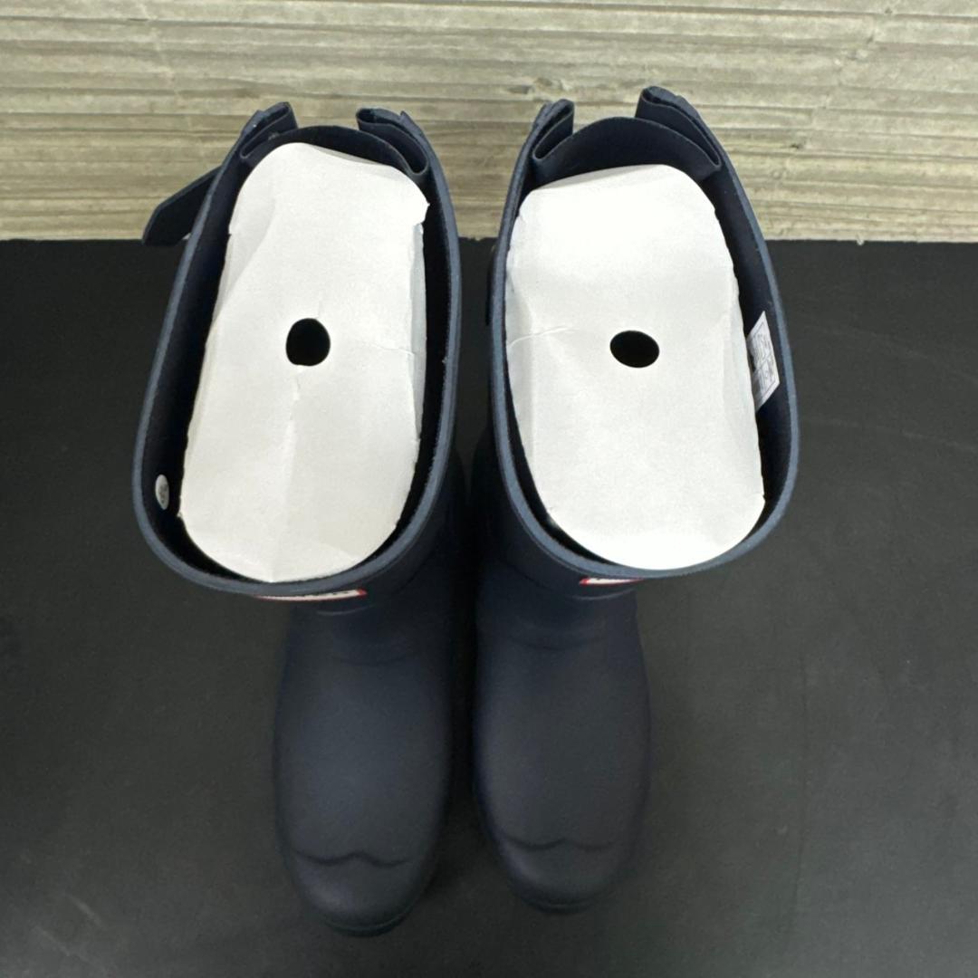 ☆未使用　HUNTER　レインブーツ　ショート バック アジャスタブル　UK6