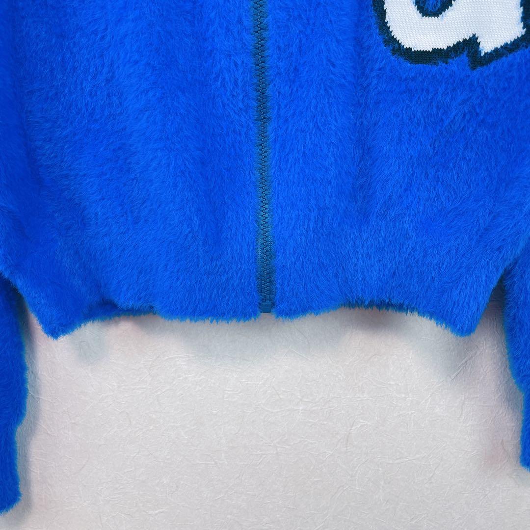 【新品未使用 アルチビオ】クマモチーフフワフワニットブルゾン38号