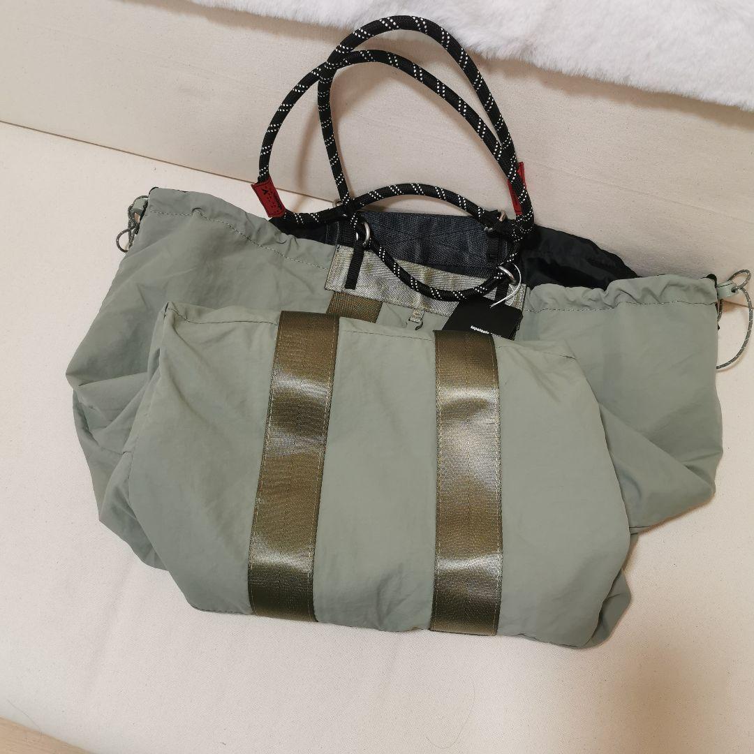 リバーシブルボストンバッグ 大容量 トポロジー 一包多用