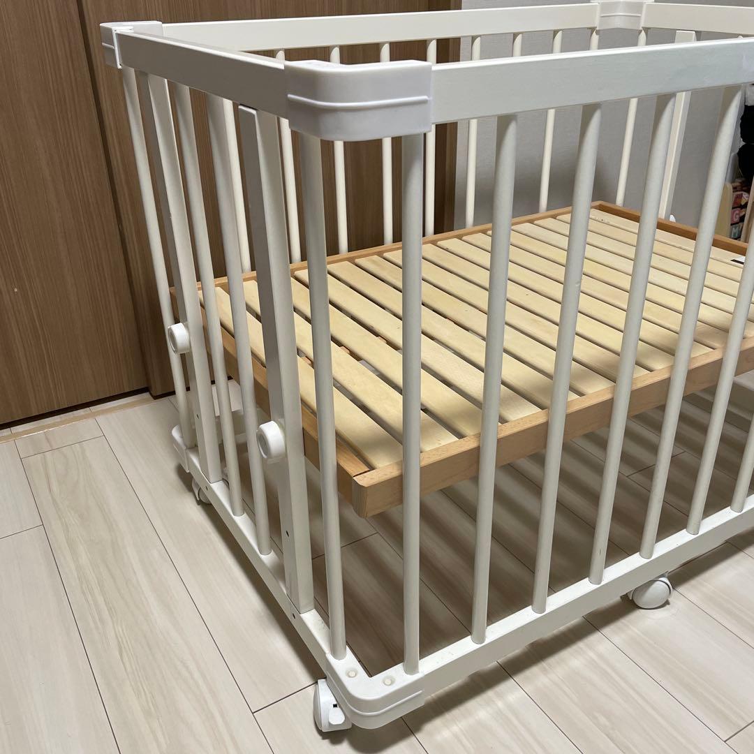 ベビーベッド 木製ファルスカミニジョイントベッド