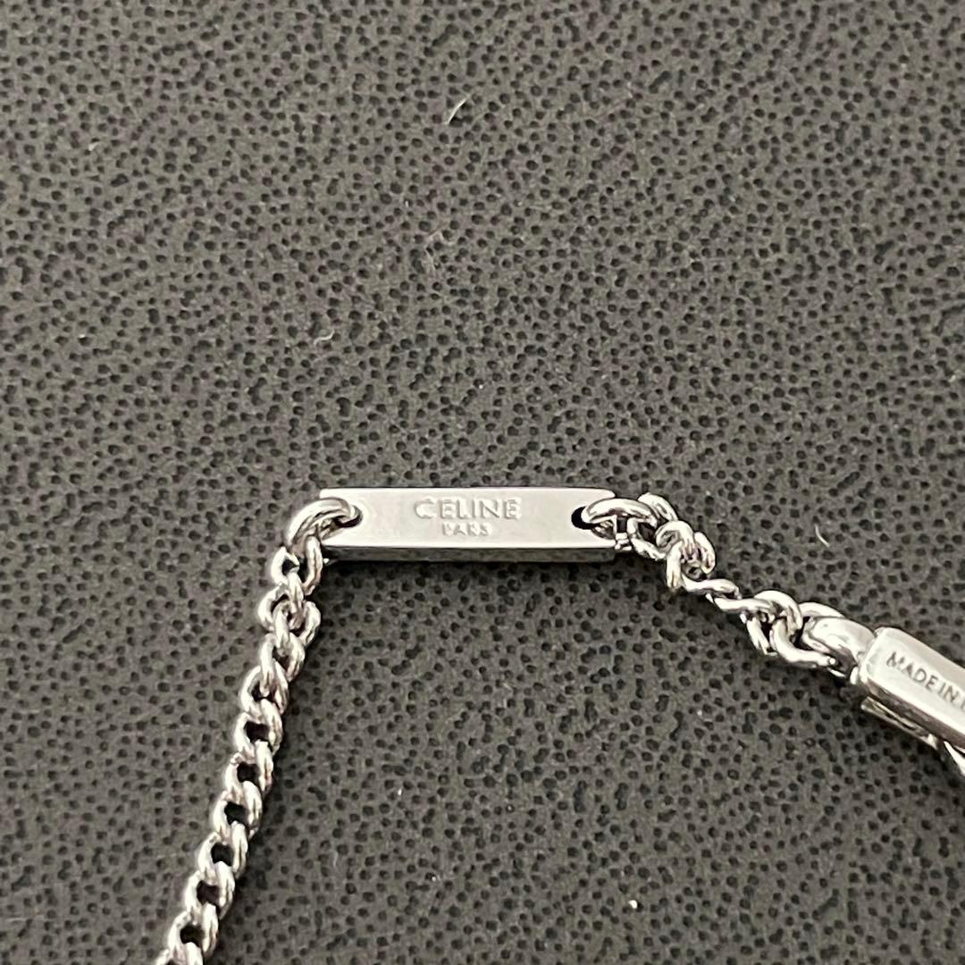美品 CELINE ネックレス ラインストーン トリオンフ シルバー