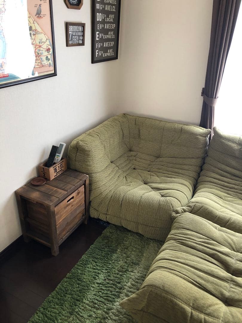 【廃盤生地 RD253】リーン ロゼ トーゴ コーナー 1P 1人掛け