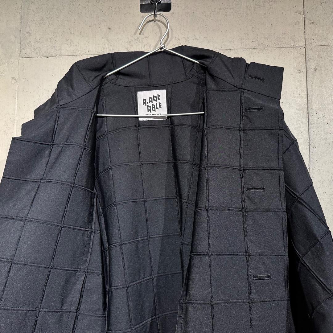 【値下げ】ISSEY MIYAKE A-POC メンズ ロング コート BK