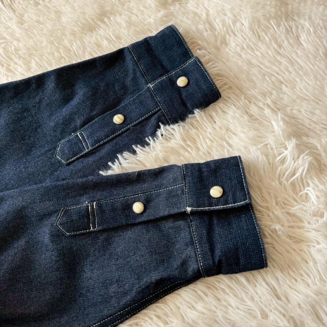 niko and... JEANS✨デニム　セットアップ　インディゴ染め M