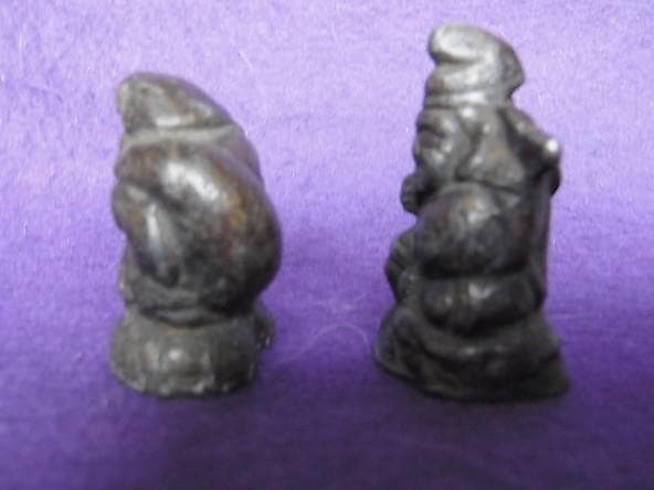 【M2902】刻印なし　古い恵比寿 大黒　仏像　古仏　念侍仏　超古物