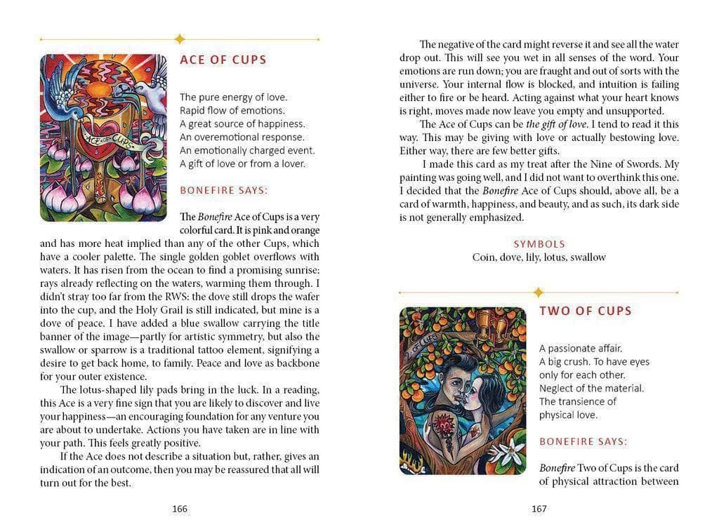 ★正規品タロットカード★クール＆パワフル✨タトゥーアウトサイダーアートのデッキ