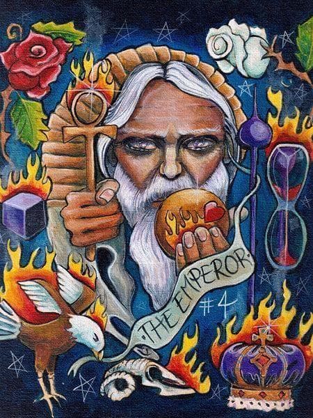 ★正規品タロットカード★クール＆パワフル✨タトゥーアウトサイダーアートのデッキ