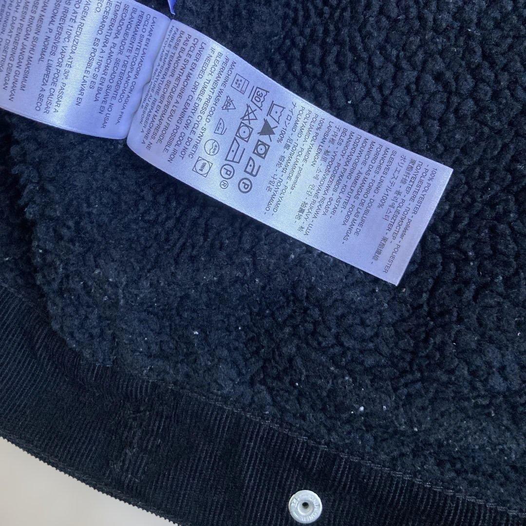 リーバイス コーデュロイ ボアジャケット ブラック ビッグE BIGE 黒