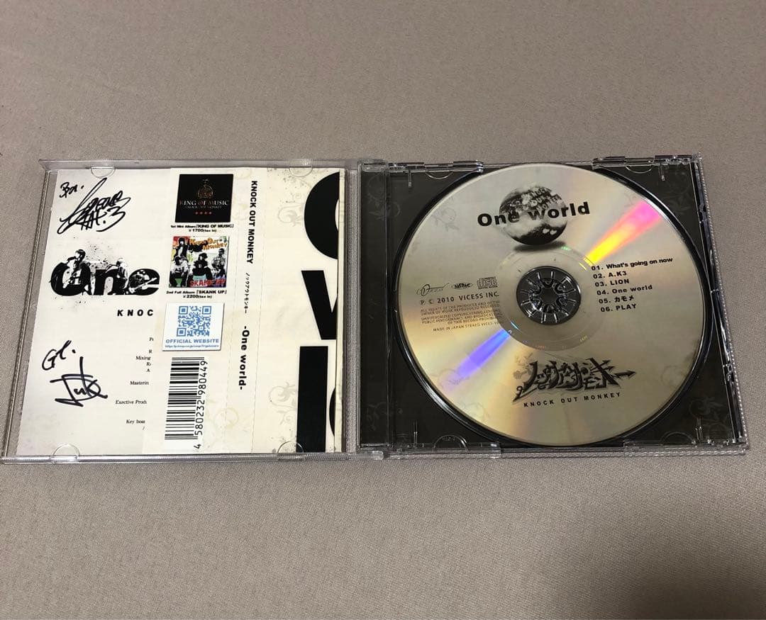 KNOCK OUT MONKEY レア廃盤CD サイン入り
