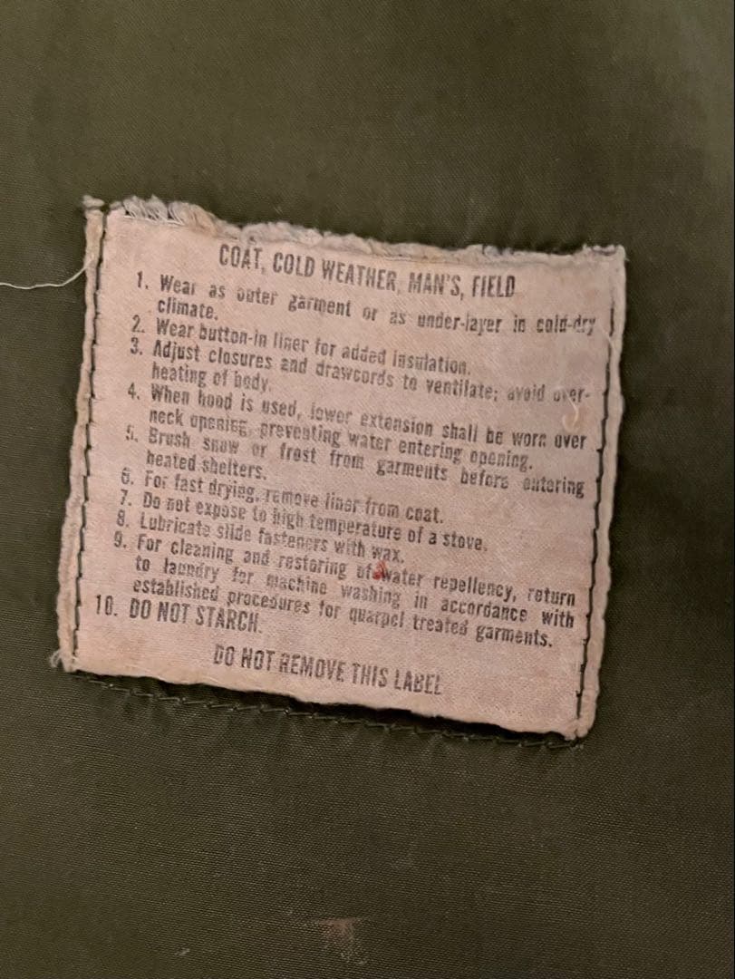 僕*じ様 M-65 3rd フィールドジャケット　72年　S-S