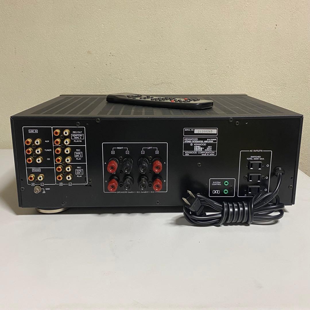 通電確認済み KENWOOD プリメインアンプ KA-7050R リモコン付き