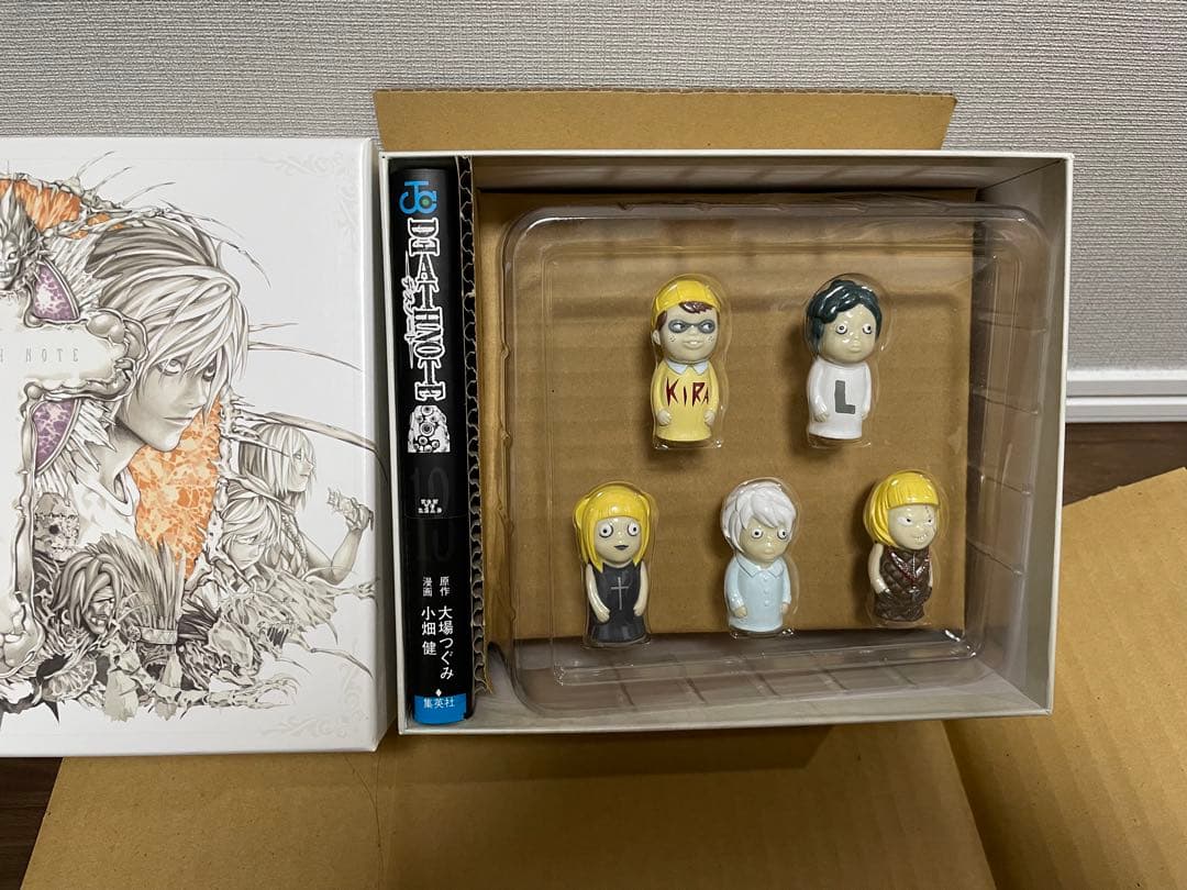 デスノート 限定指人形フィギュア全巻初版帯付きチラシ付きセット