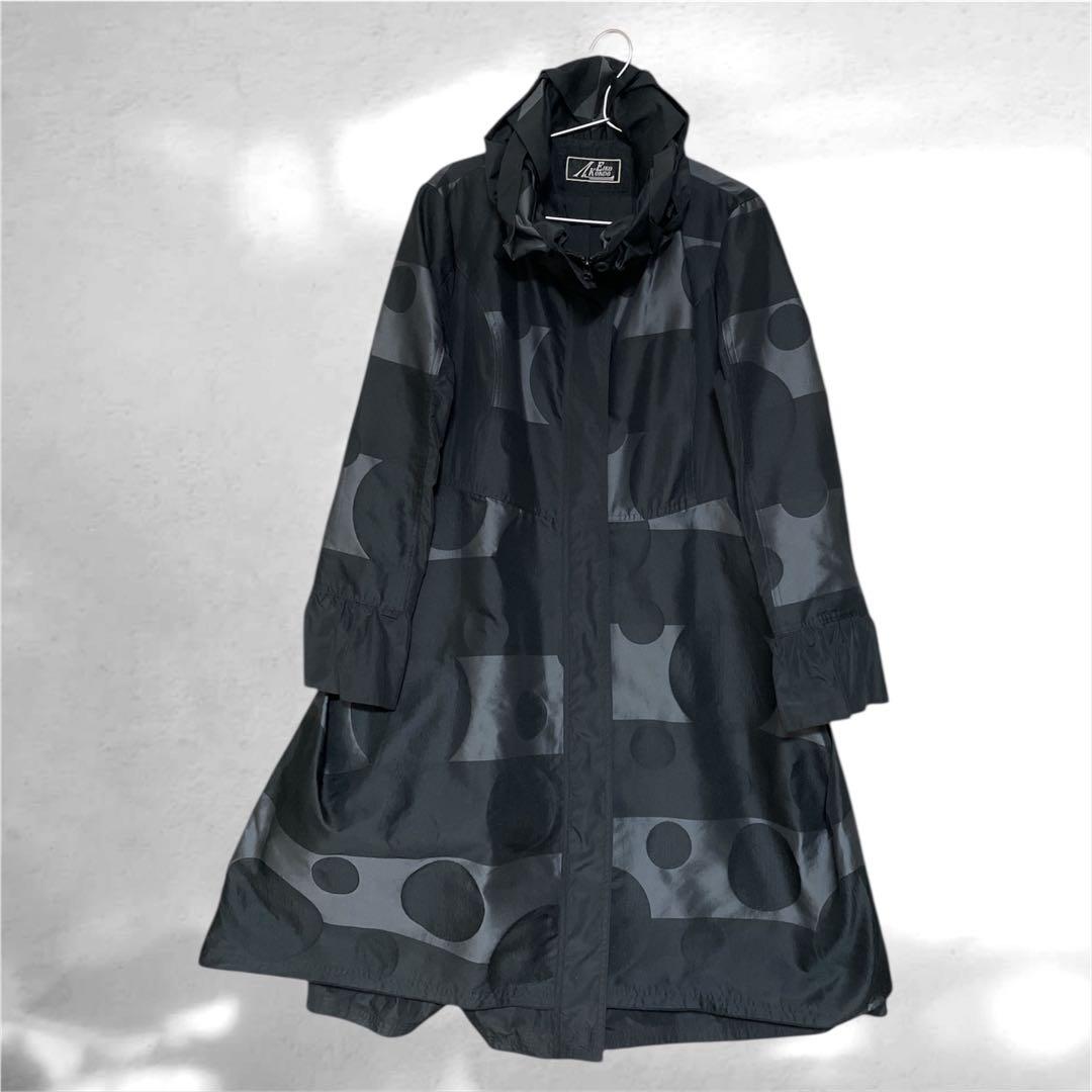 EIKO KONDO ドット柄デザインコート 蕾カラー 美品 エイココンドウ