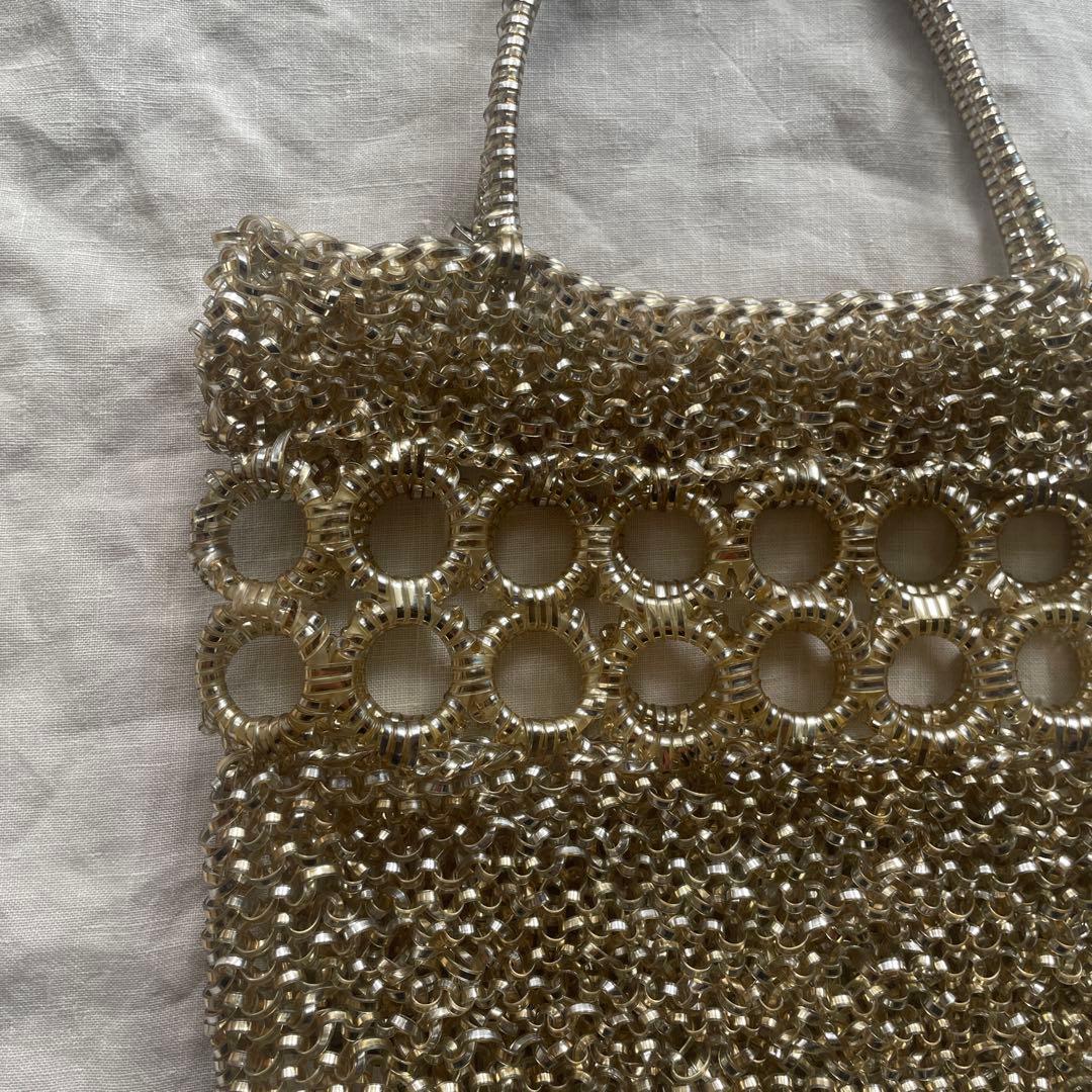 ANTERIMA アンテプリマ　ワイヤーバック　美品　シャンパンゴールド